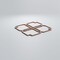 Ekena Millwork Medium Englewood Decorative Fretwork Wood Wall Panels, Hickory, 15 3/8"W x 15 3/8"H x 3/8"T WALW16X16X0375EWDHI - alternate 5